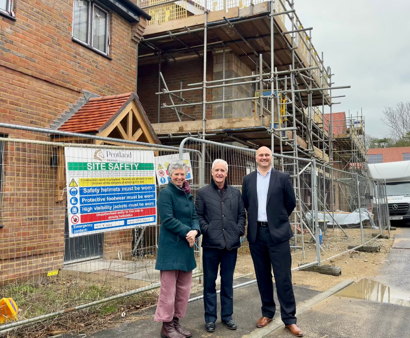 Cllr Shoob, Cllr martin and Paul Kitchingman on site