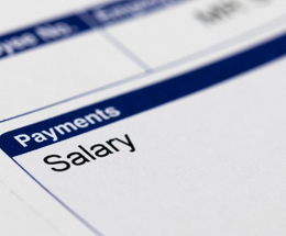 An image of salary payments representing gender pay gap figures