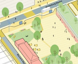 An image of the proposed vision for the Folkestone town centre development