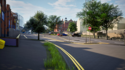 View along Shellons Street from Grace Hill roundabout