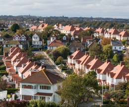 An image of houses in Folkestone