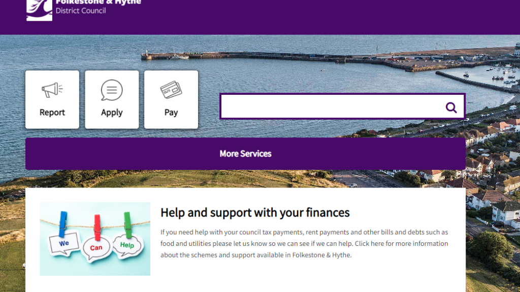 An image of the FH&amp;DC website front page