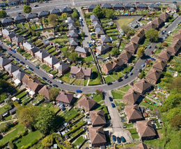 An image of houses in Folkestone