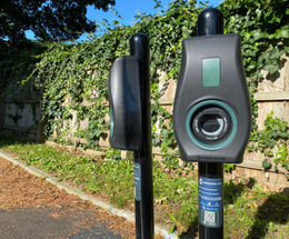 An image of EV charging points
