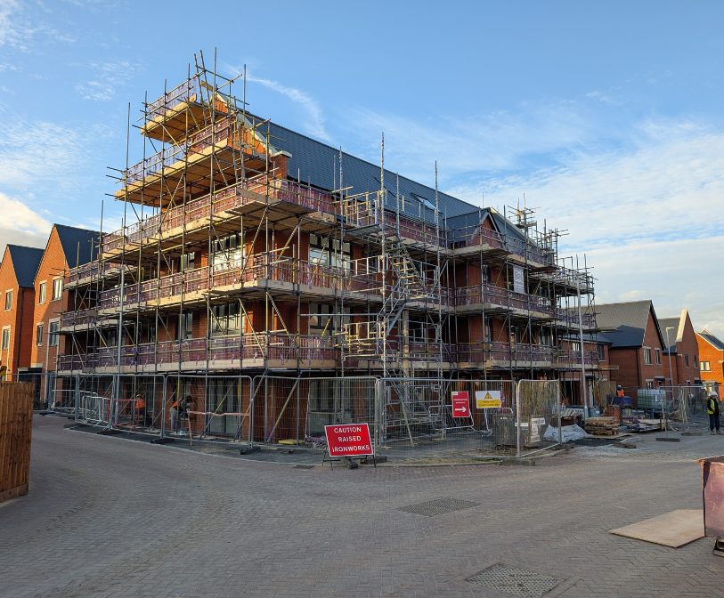 Properties secured at Risborough Barracks in Shorncliffe taking shape.