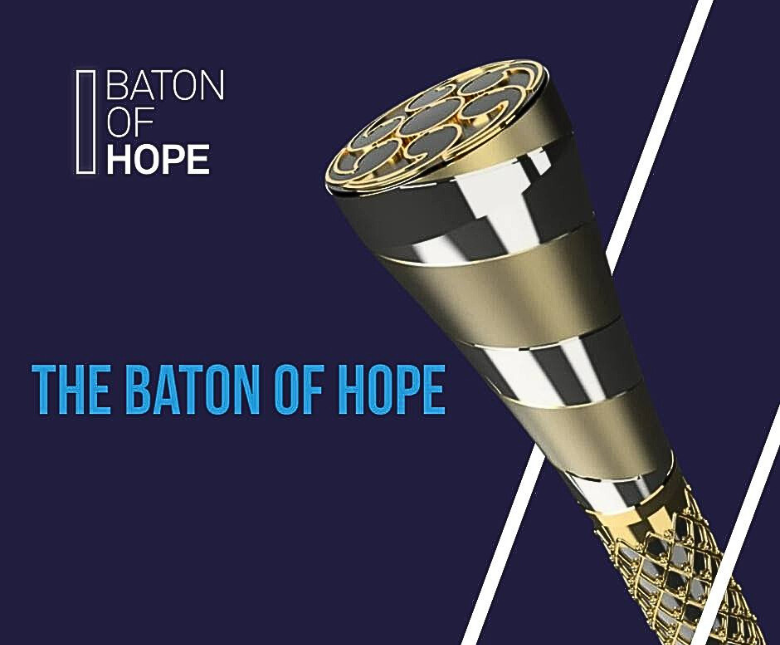 A poster for the Baton of Hope initiative