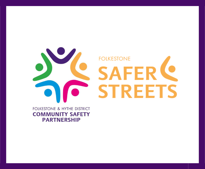 An image of the community safety logo alongside the safer streets logo